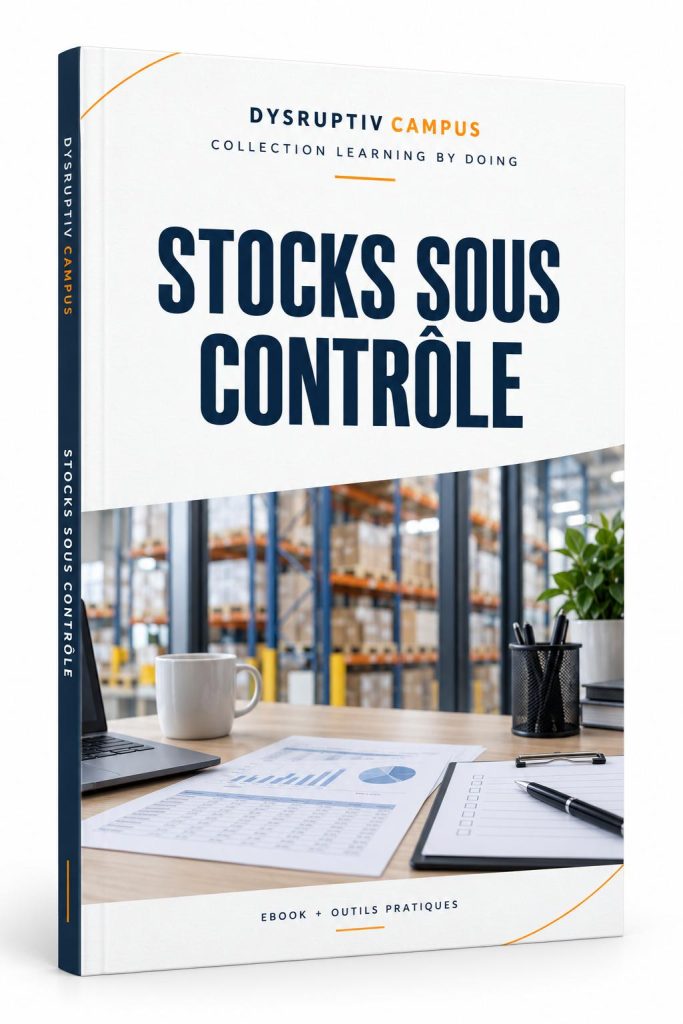 Couverture de l’ebook Stocks sous contrôle de Dysruptiv Campus